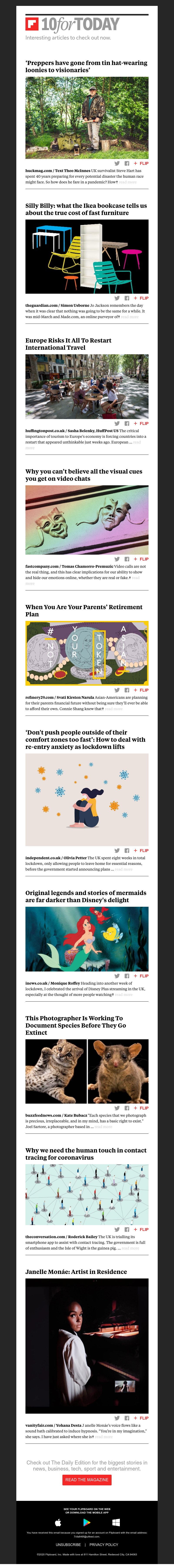 Flipboard - How do survivalists fare in a pandemic?