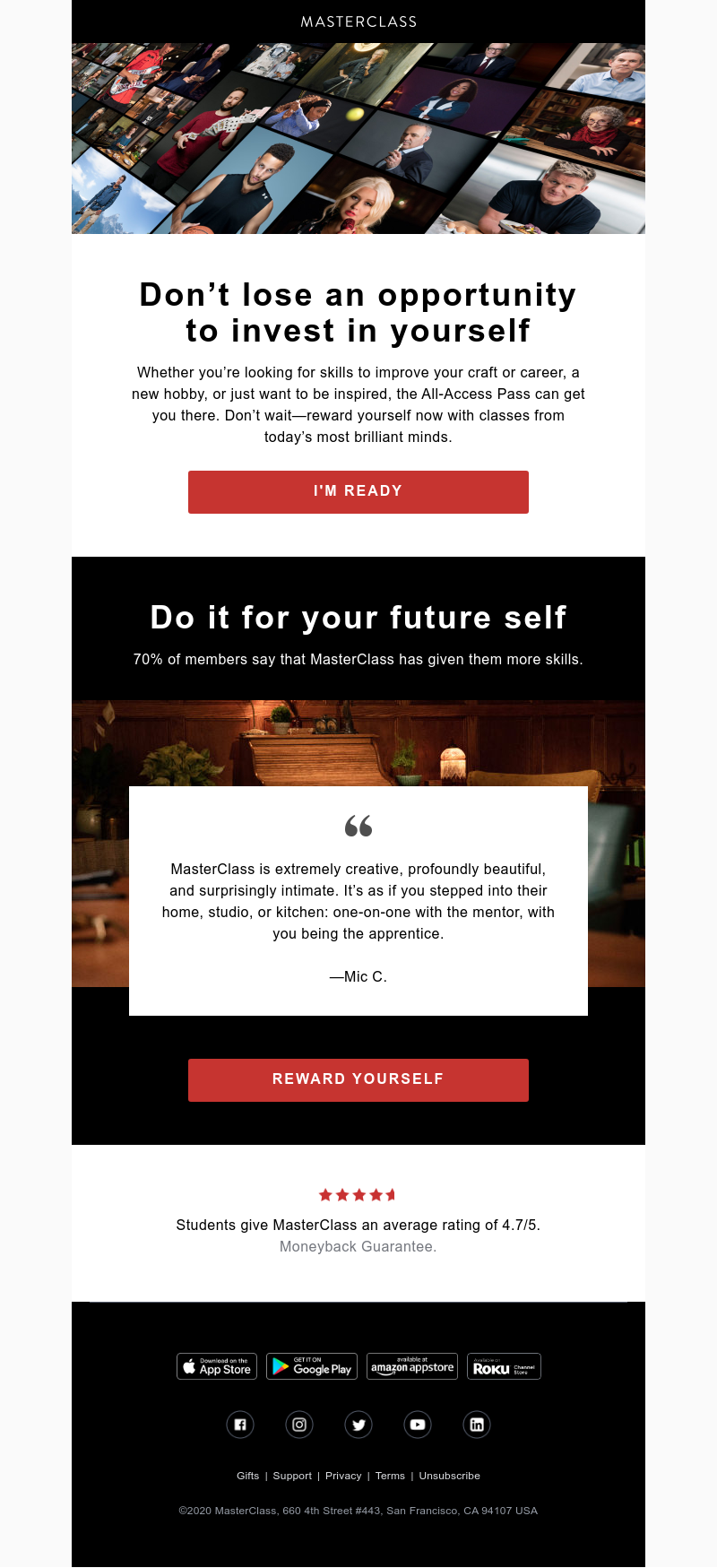  - It’s not just a gift for yourself—it’s also an investment