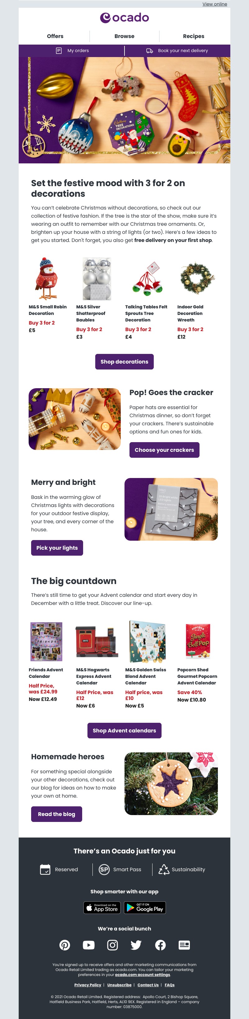  - Ready, set, decorate with our 3 for 2 offer