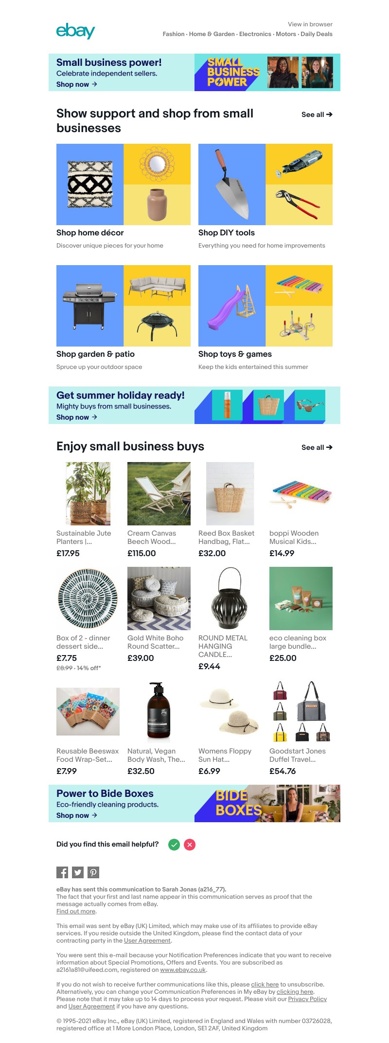 eBay - Discover the power of small business ☀️