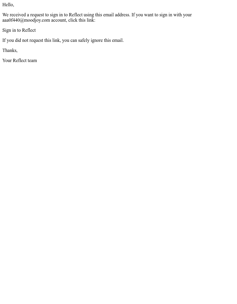  - Sign in to Reflect