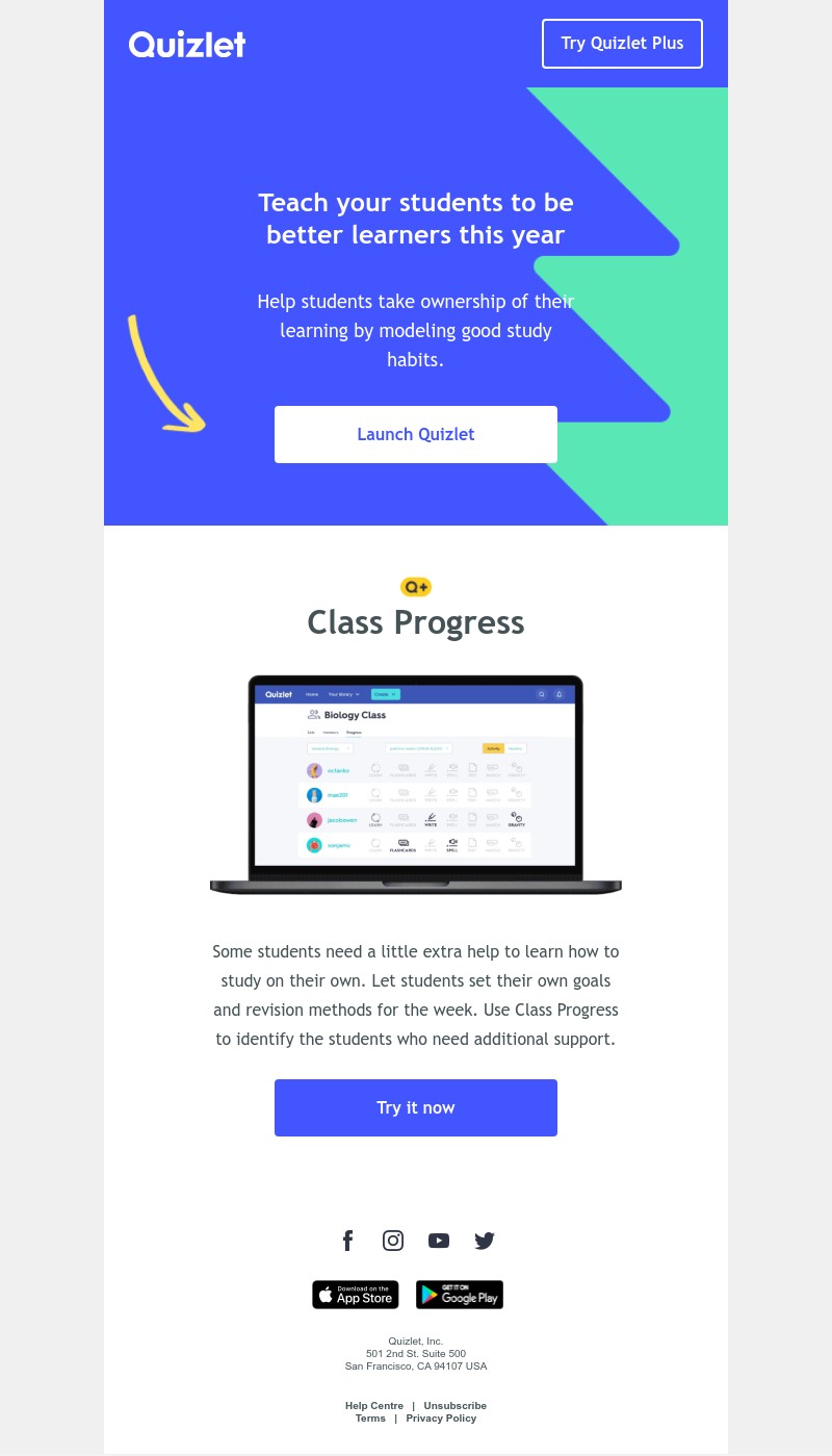 Quizlet - How to teach students to be better learners