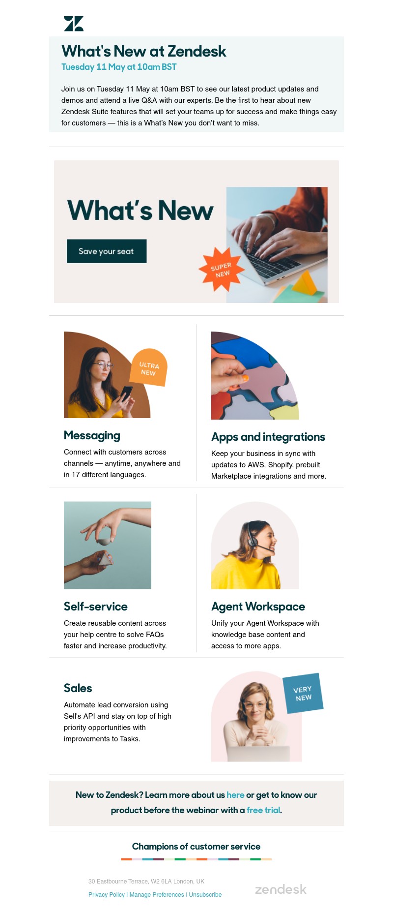 Zendesk - An invitation for Sarah