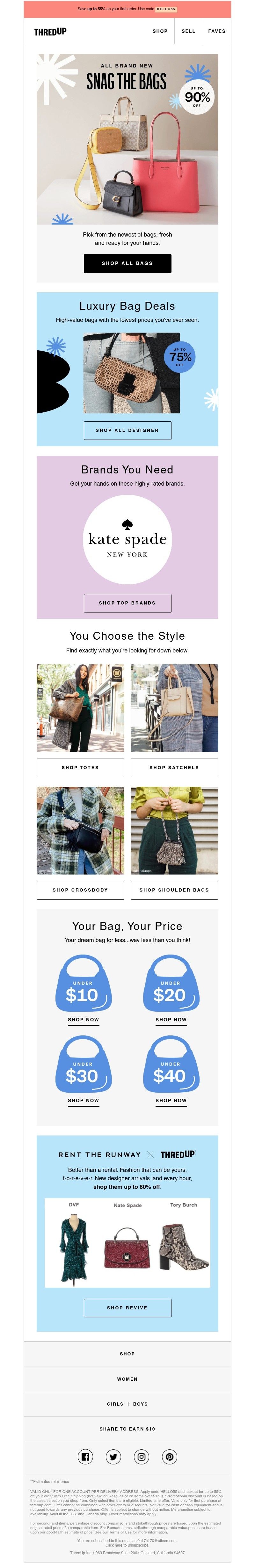 thredUP - Great handbags, jaw-dropping prices 🤭