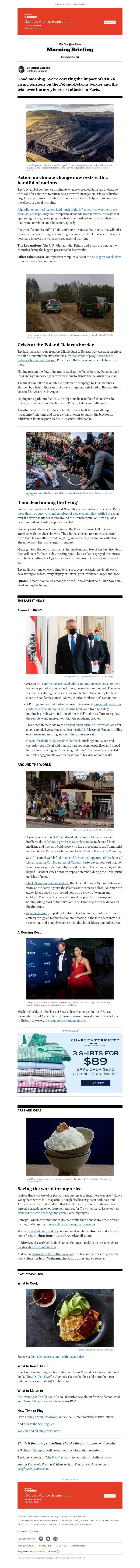 The New York Times - Your Monday Briefing