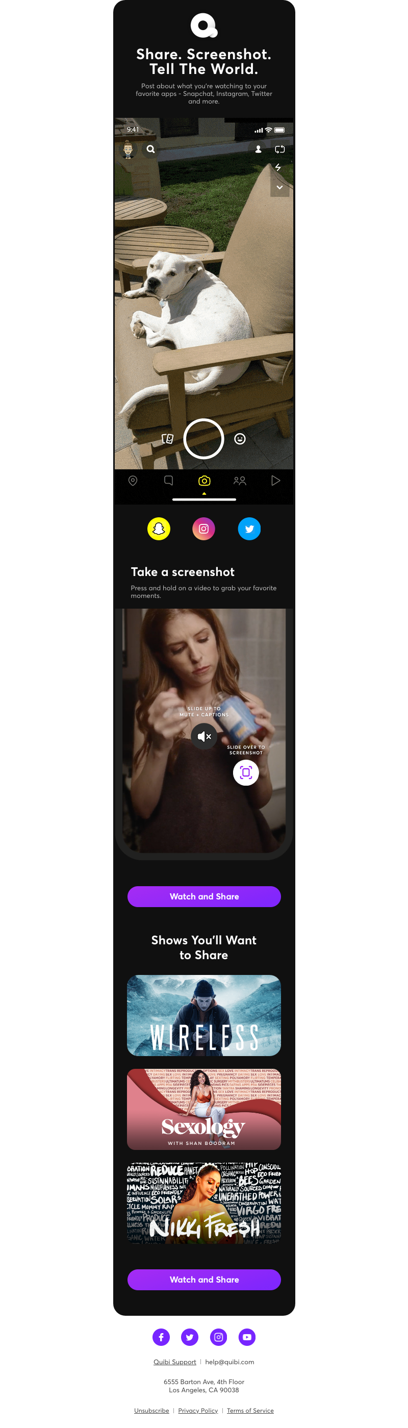 Quibi - New Ways To Share Your Quibi Love