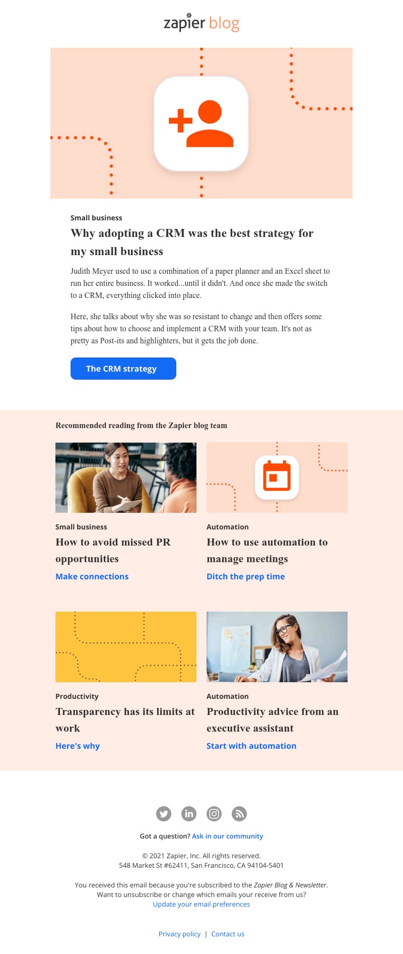 Zapier - CRM software: The best strategy for your business
