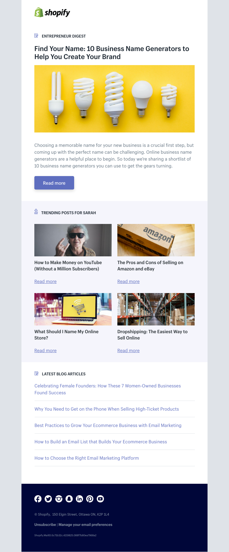 Shopify - Find Your Name: 10 Business Name Generators to Help You Create Your Brand