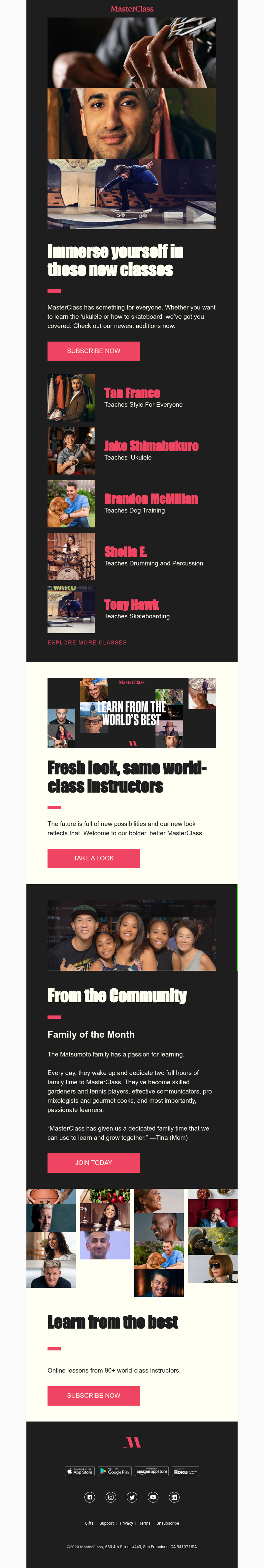  - Did someone say new classes?