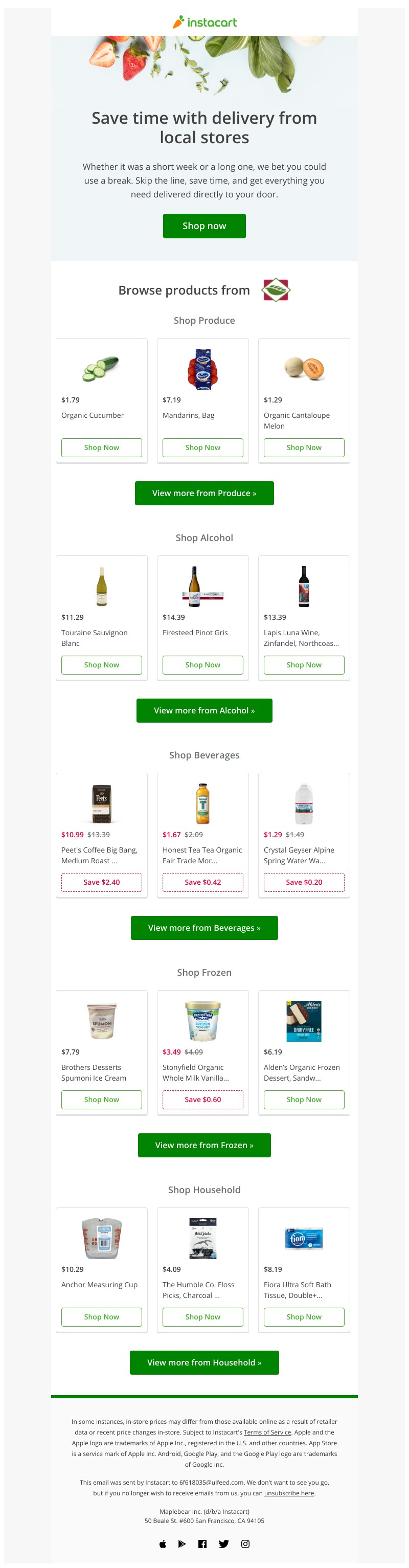 Instacart - Get deliveries from New Leaf Community Markets by Instacart!
