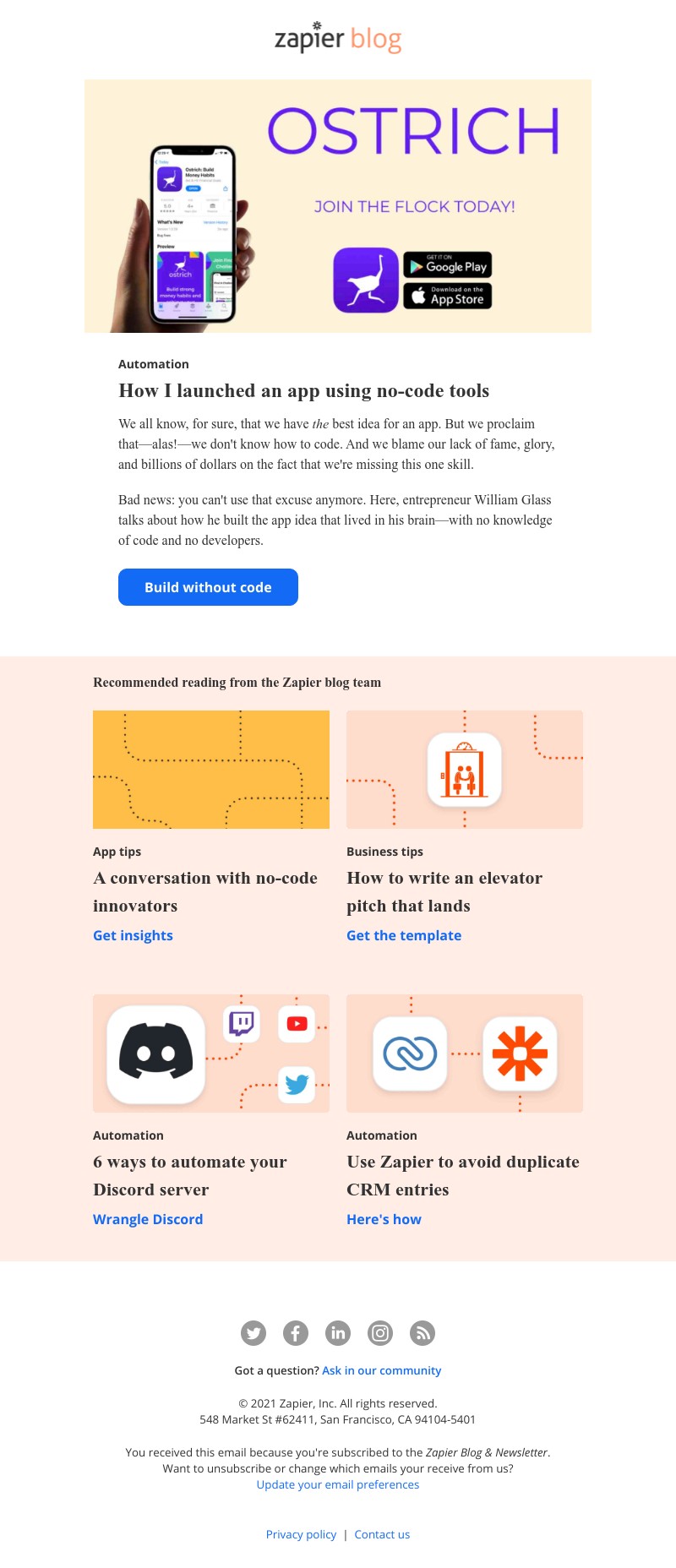 Zapier - How I launched an app using no-code tools