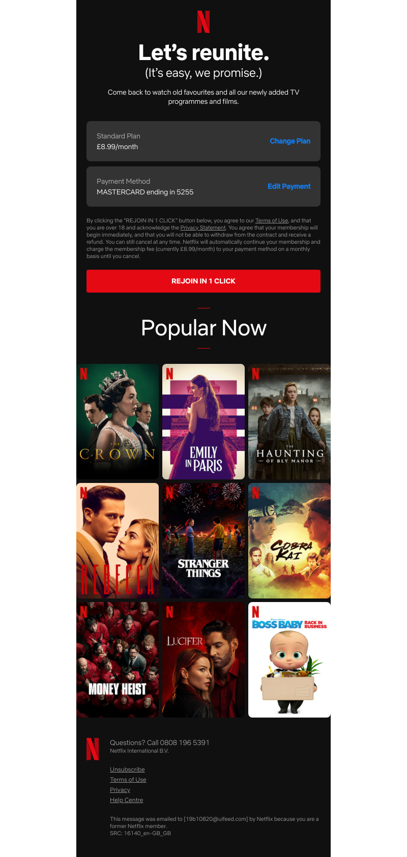Netflix - Try Netflix again today.