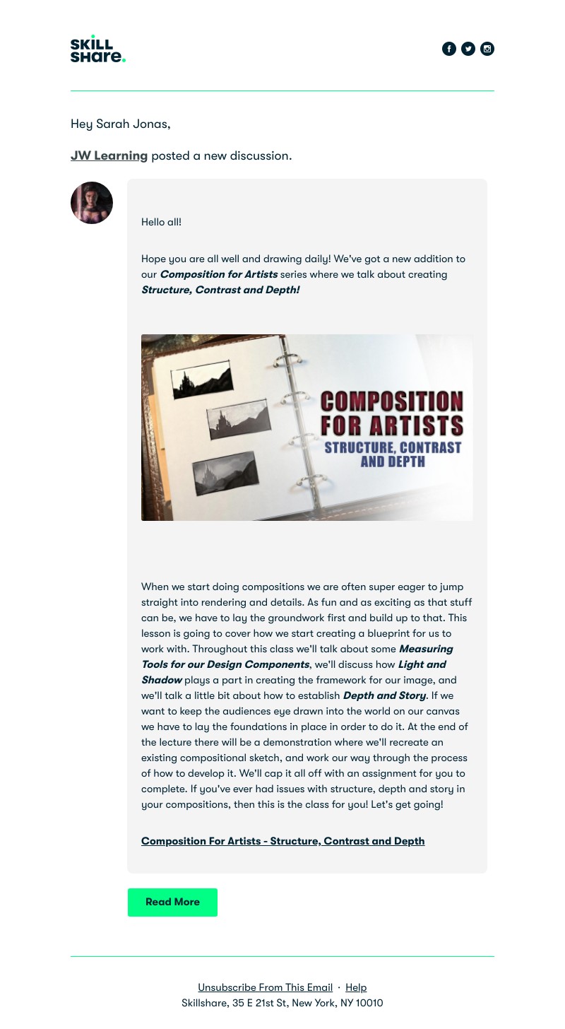 Skillshare - JW Learning - Composition For Artists - Structure, Contrast and Depth