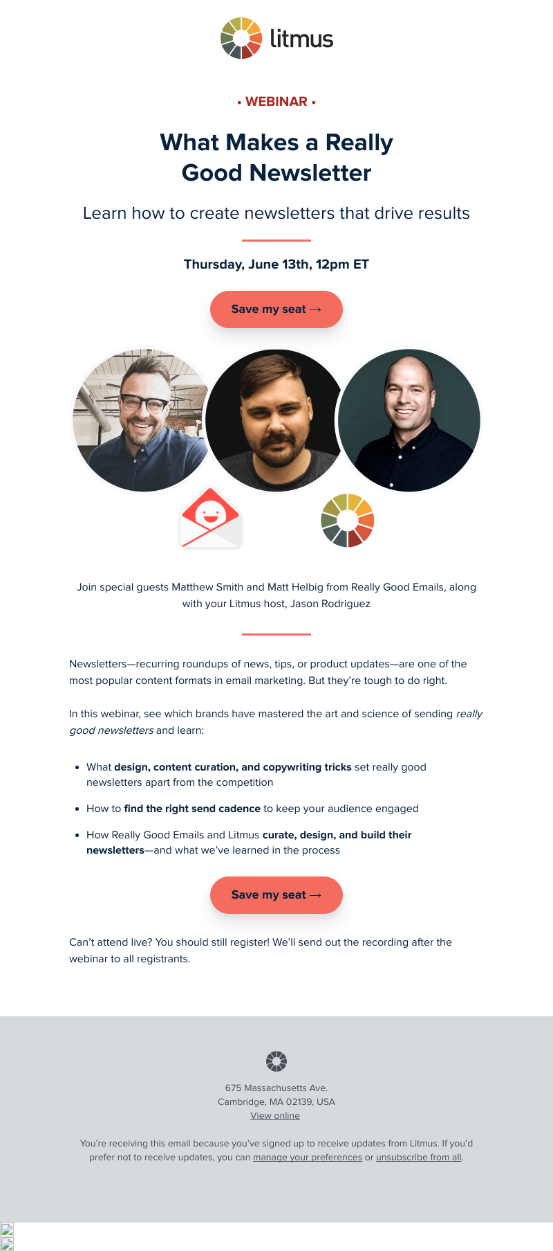 Litmus - Last chance to register for Thursday’s webinar