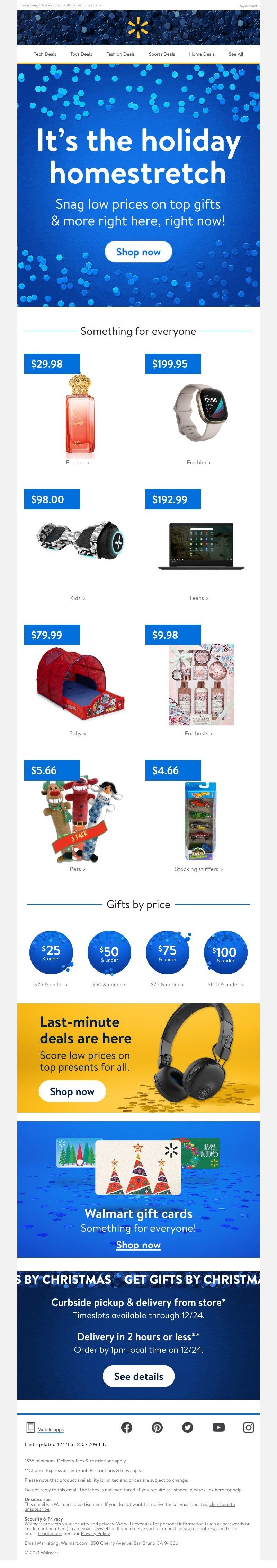 Walmart - Snow joke ❄️Get gifts through 12/24 ⛄