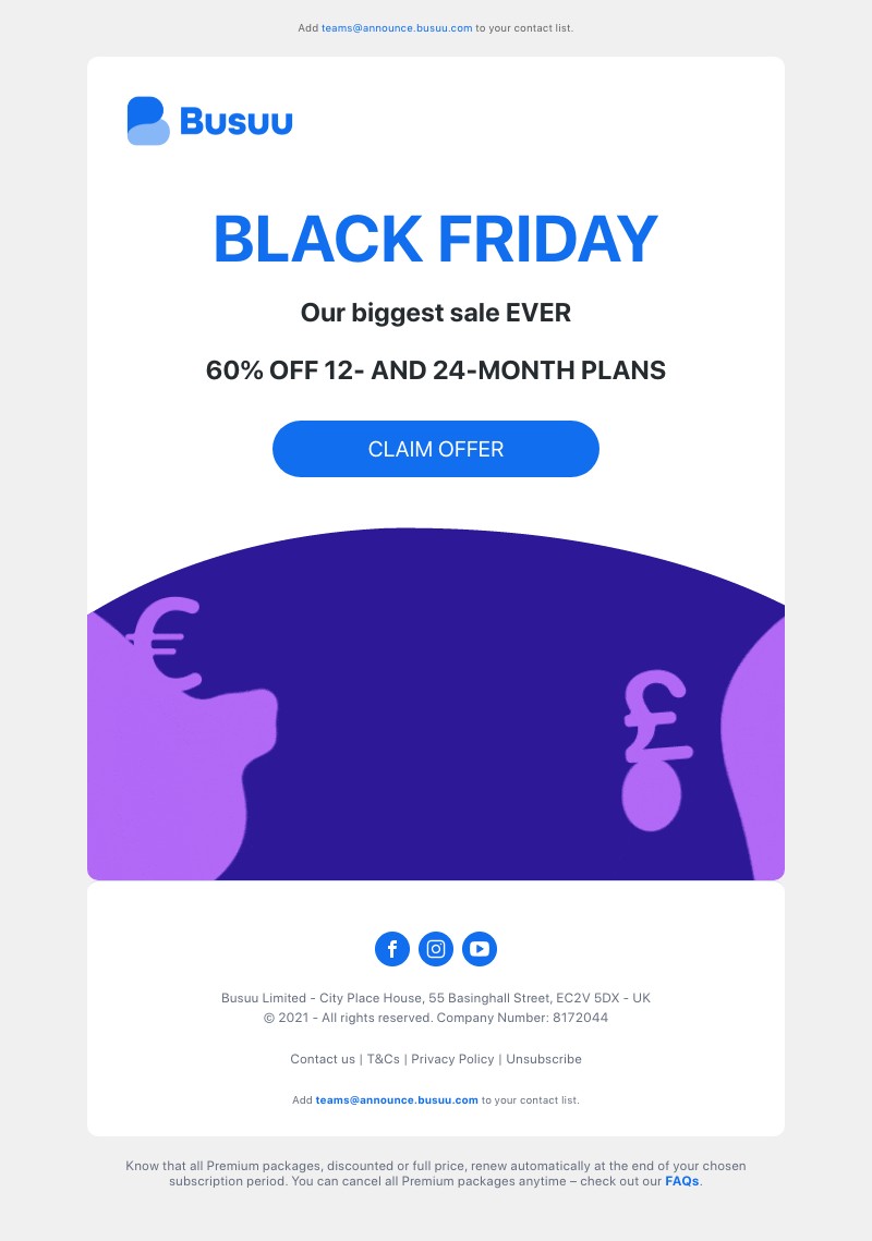 Busuu - 📣 60% OFF – Black Friday is finally here 📣