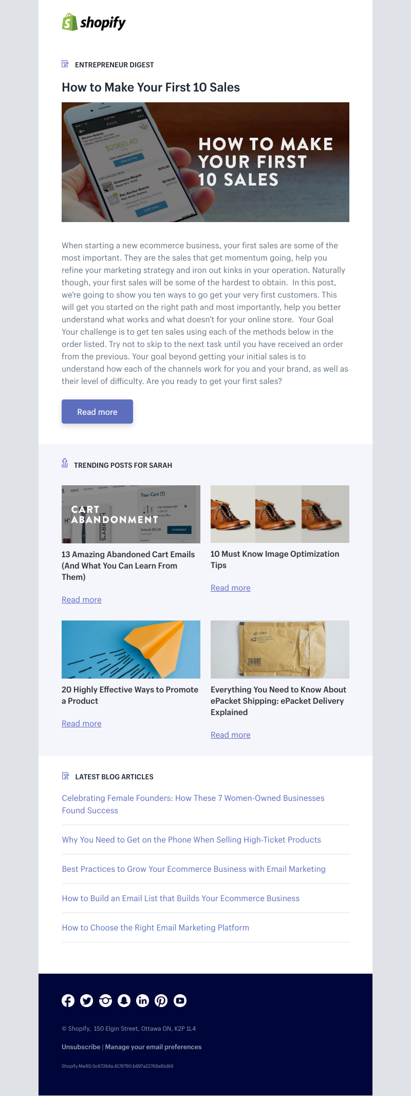 Shopify - How to Make Your First 10 Sales