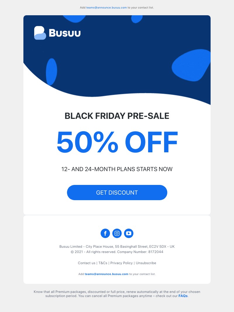 Busuu - ⚡ The Black Friday countdown starts now! ⚡