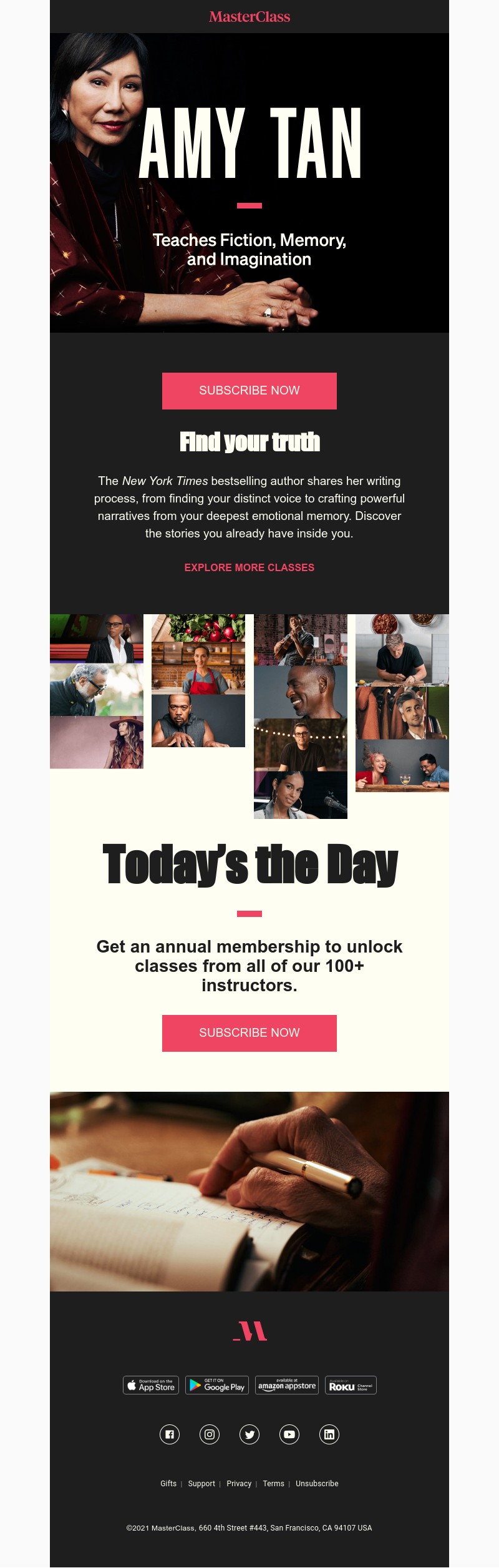  - Meet your new instructor: Amy Tan