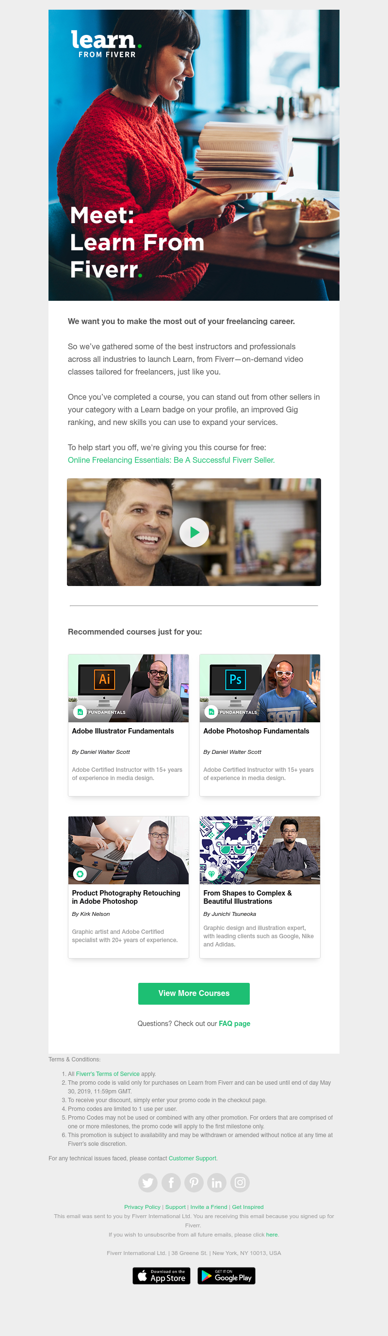 Fiverr - Want to sharpen your skills? Fiverr’s got you covered