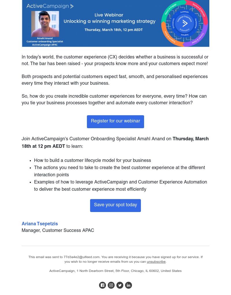  - Webinar:  Unlock a winning marketing strategy today!