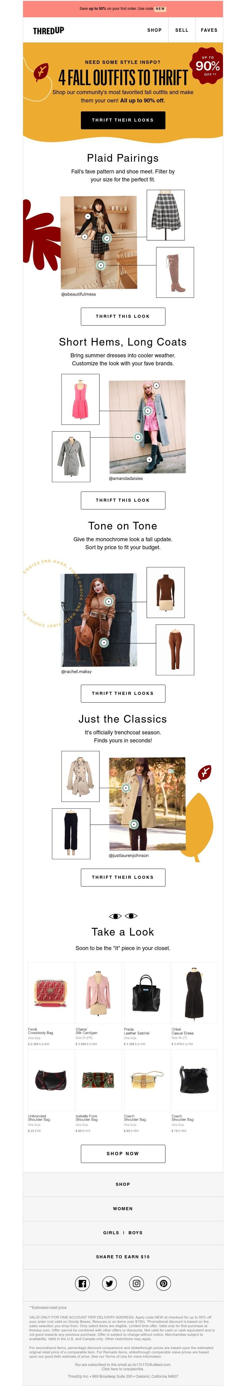 thredUP - 4 🍂 outfits you don’t wanna miss