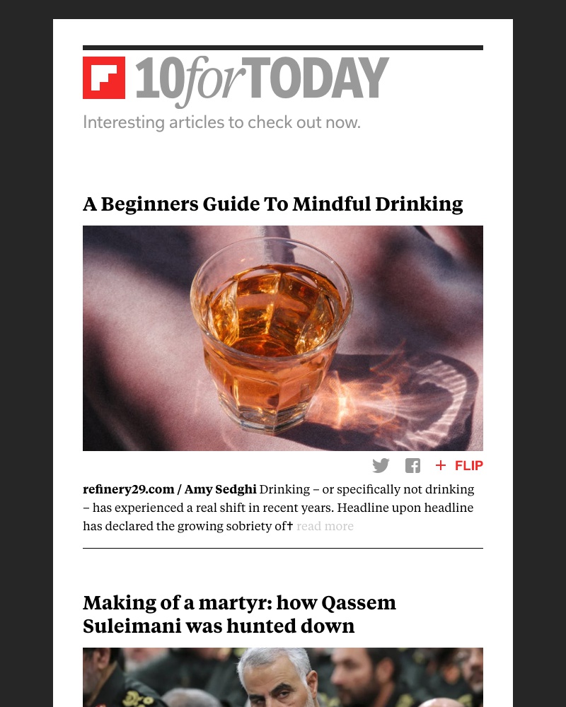 Flipboard - A beginners guide to mindful drinking