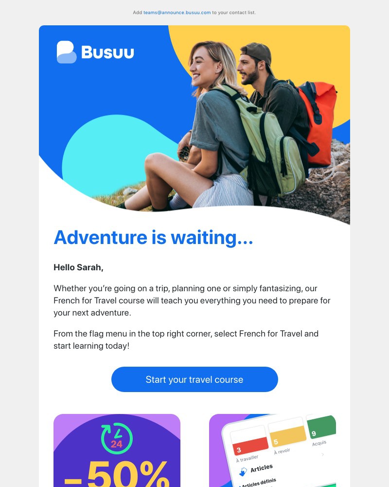 Busuu - 🔮 A big adventure’s in your future! 🔮