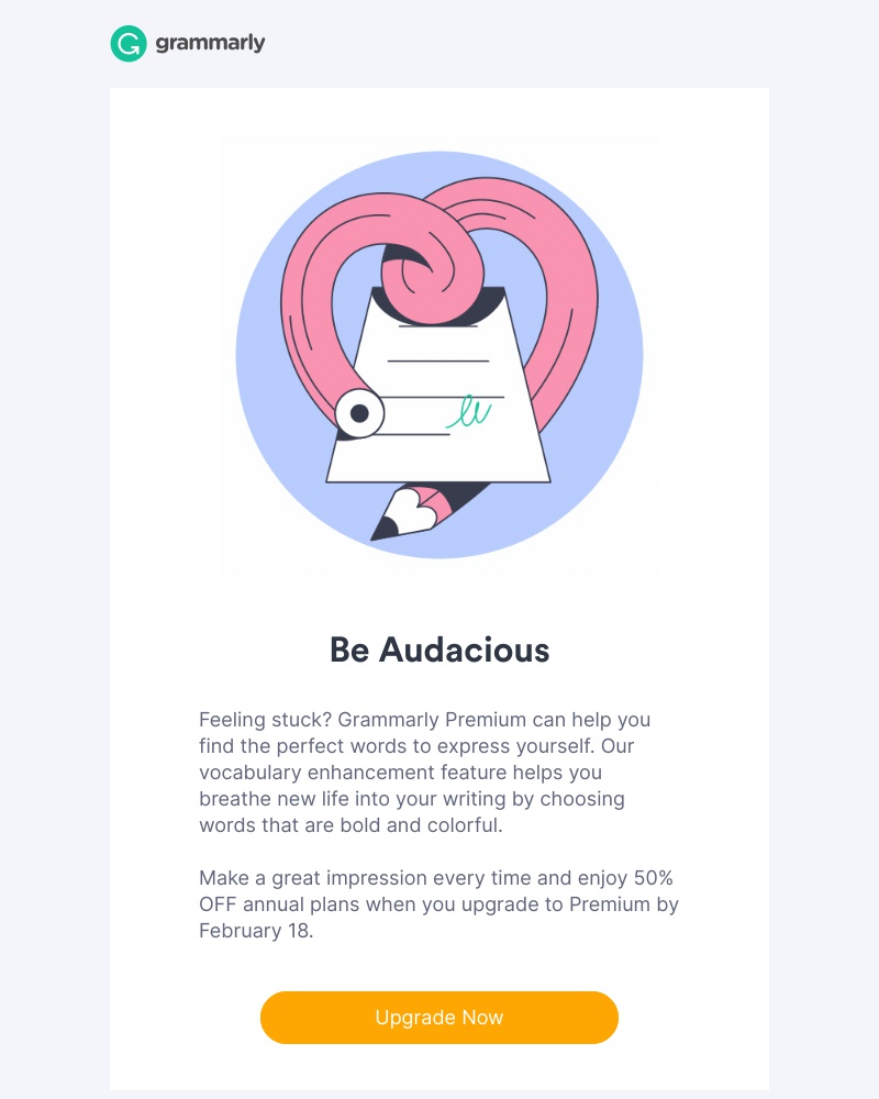 Grammarly - A deal you’ll love! 50% OFF annual plans