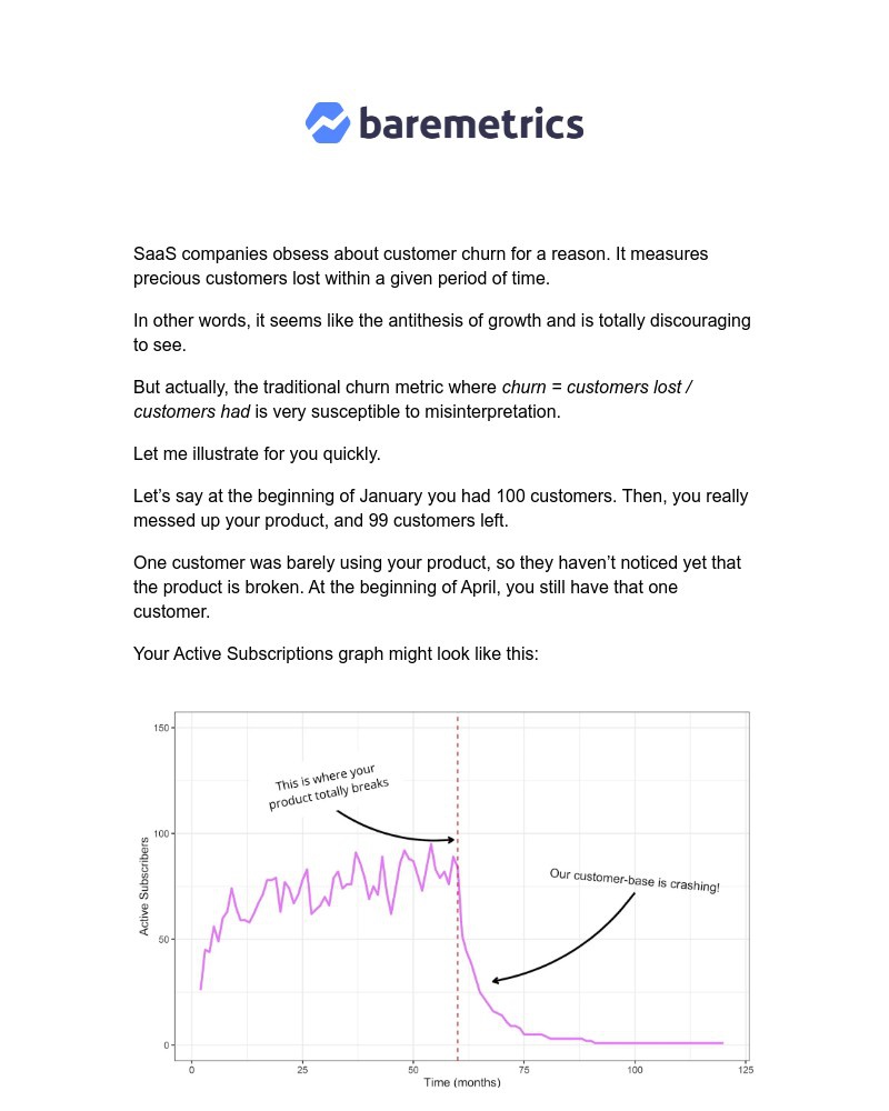 Baremetrics - A different way of thinking about customer churn
