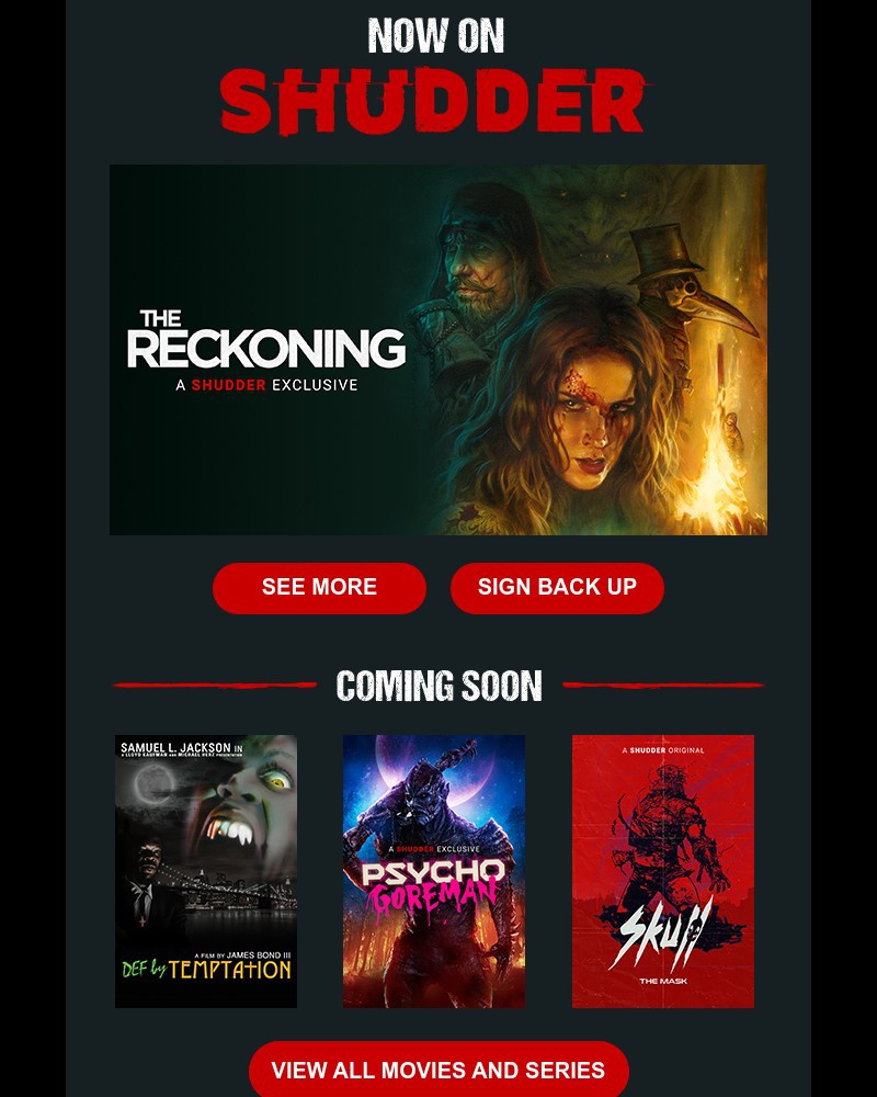 Onboarding on Shudder video screenshot