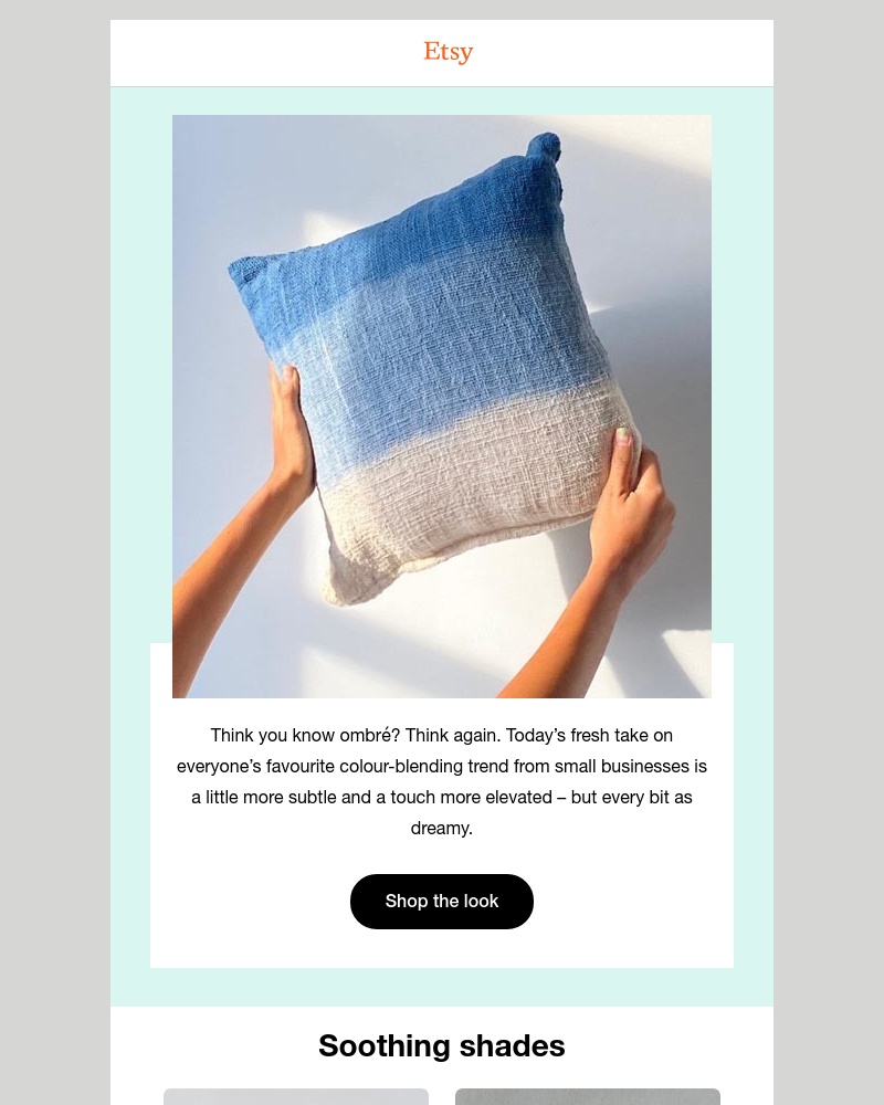 Etsy - A new spin on a favourite trend