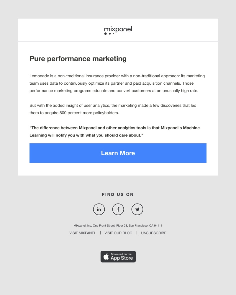 Mixpanel - A non-traditional approach to 500 percent more users