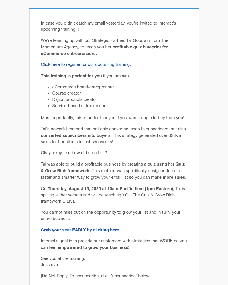 Interact - A reminder about your invite, REPLACE_THIS