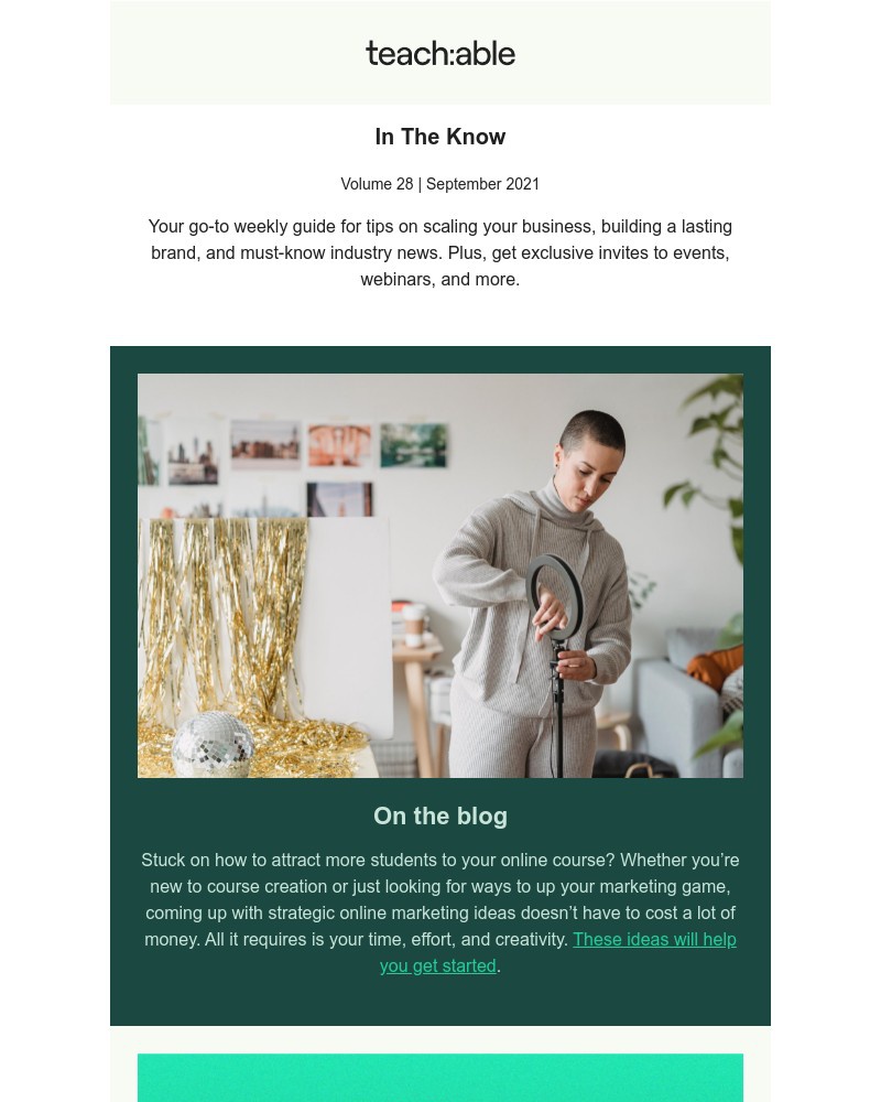 Teachable - A six-figure business in one year? This creator shares her secrets.