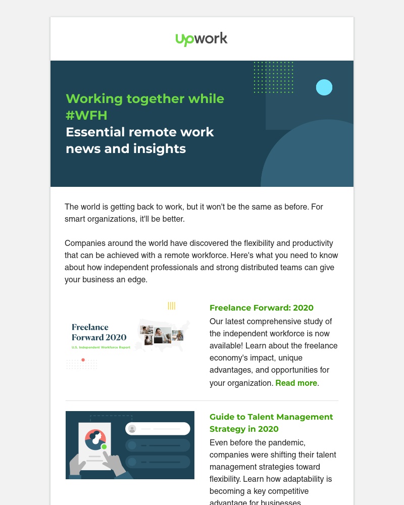 Upwork - A winning remote work strategy starts here
