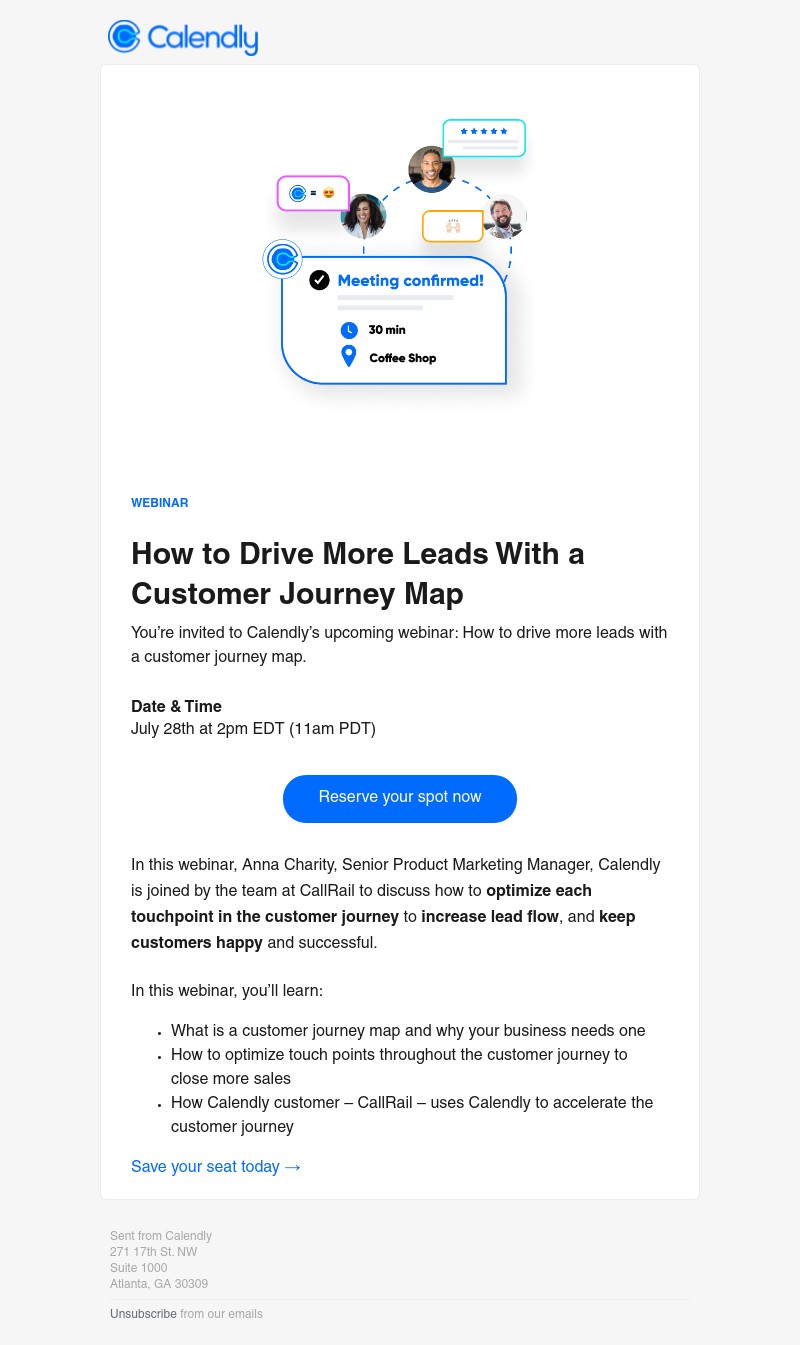 Calendly - WEBINAR - Drive more leads with a customer journey map