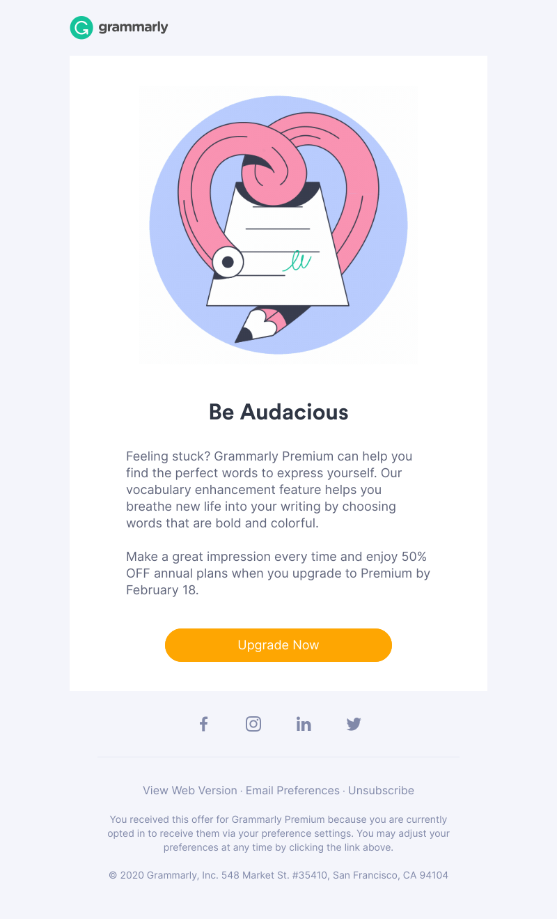 Grammarly - A deal you’ll love! 50% OFF annual plans