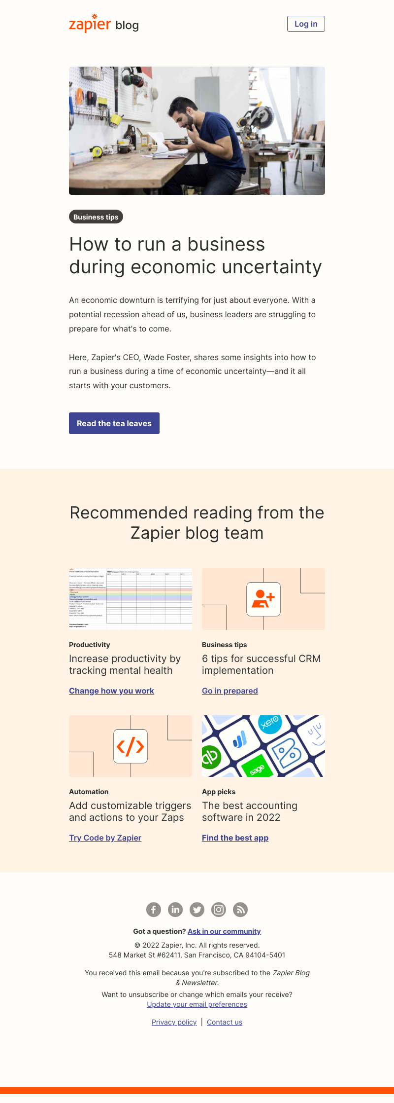 Zapier - Facing an economic downturn