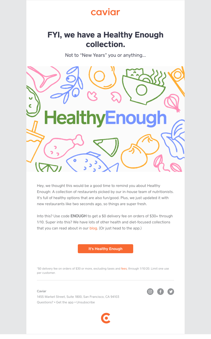  - Healthy options picked by nutritionists