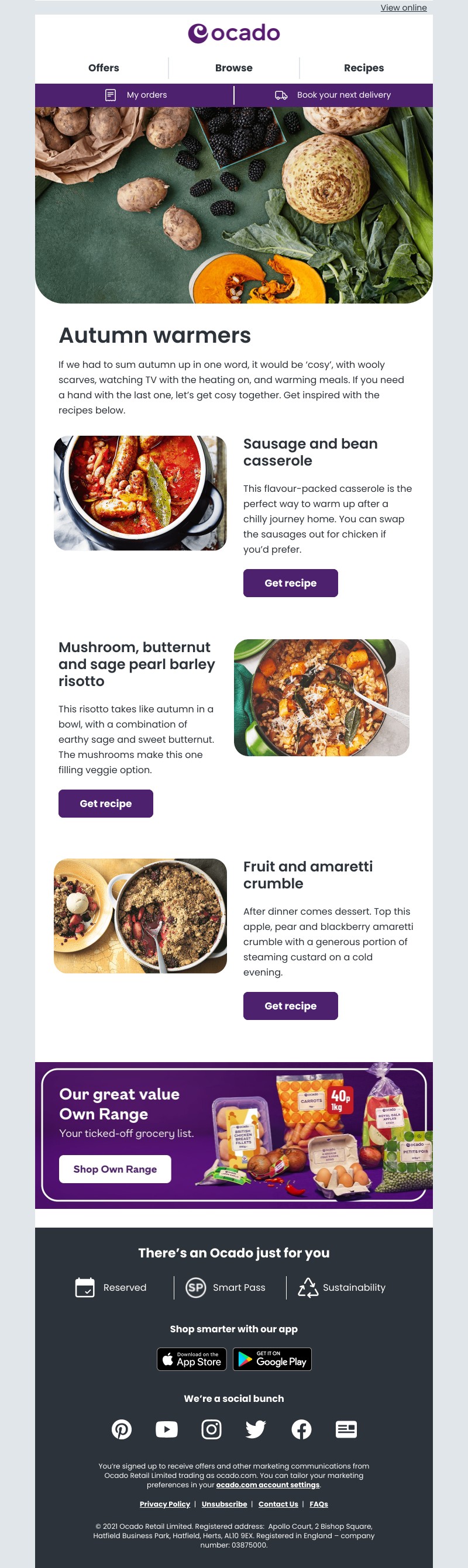  - Get cooking this autumn with these recipes