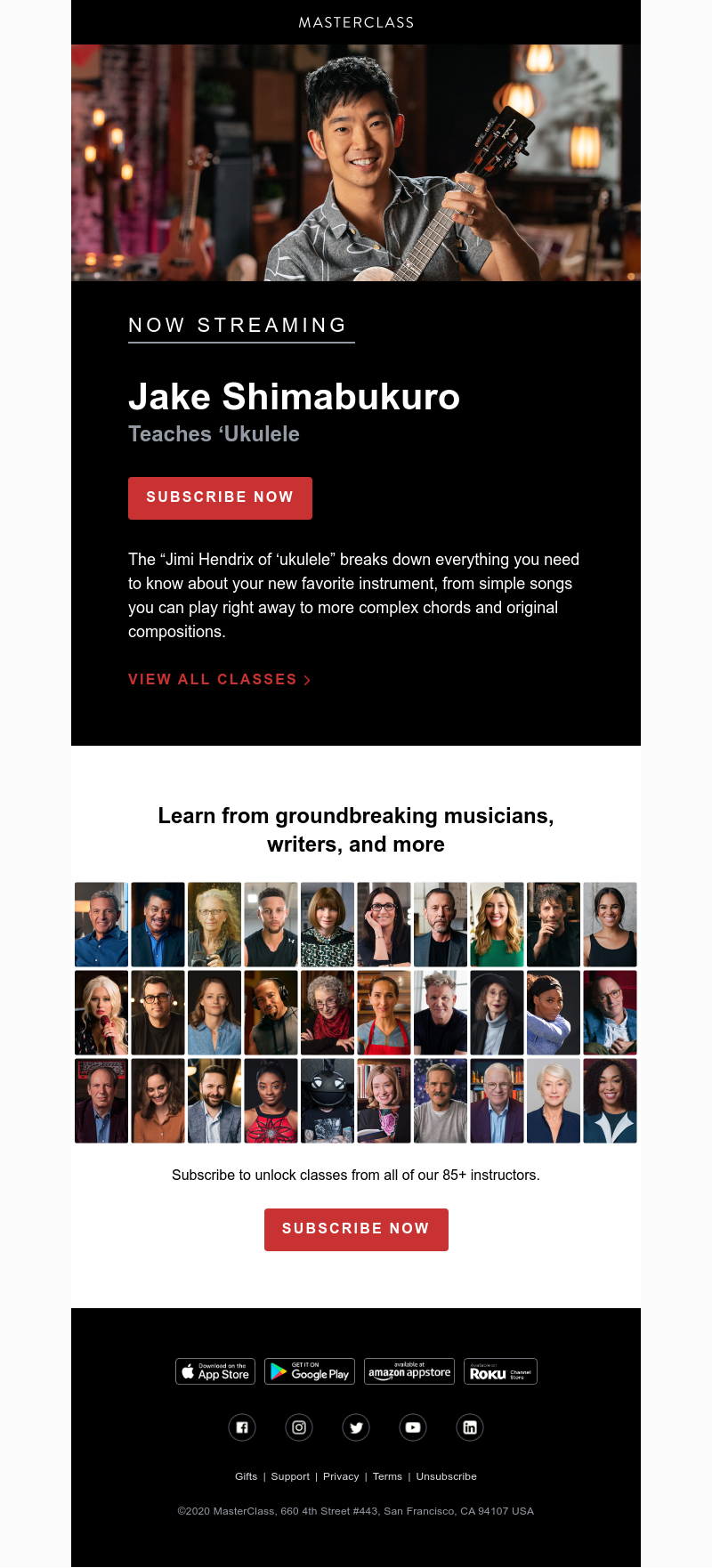  - Meet your new instructor: Jake Shimabukuro