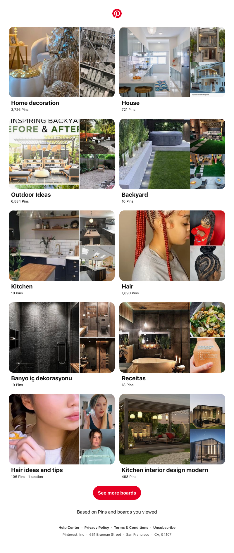 Pinterest - "Home decoration", "House" and 8 other boards like yours