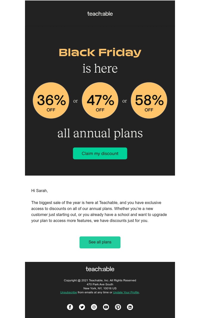 Teachable - Your Black Friday gift is here—but not for long
