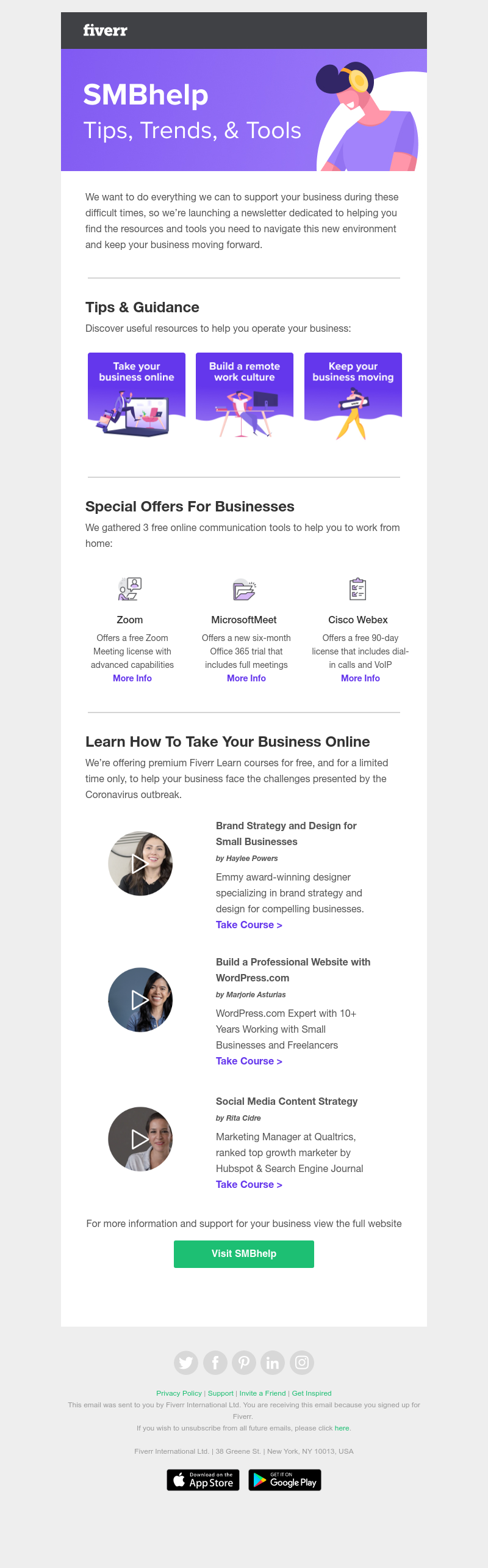 Fiverr - Discover new ways to operate in times like these