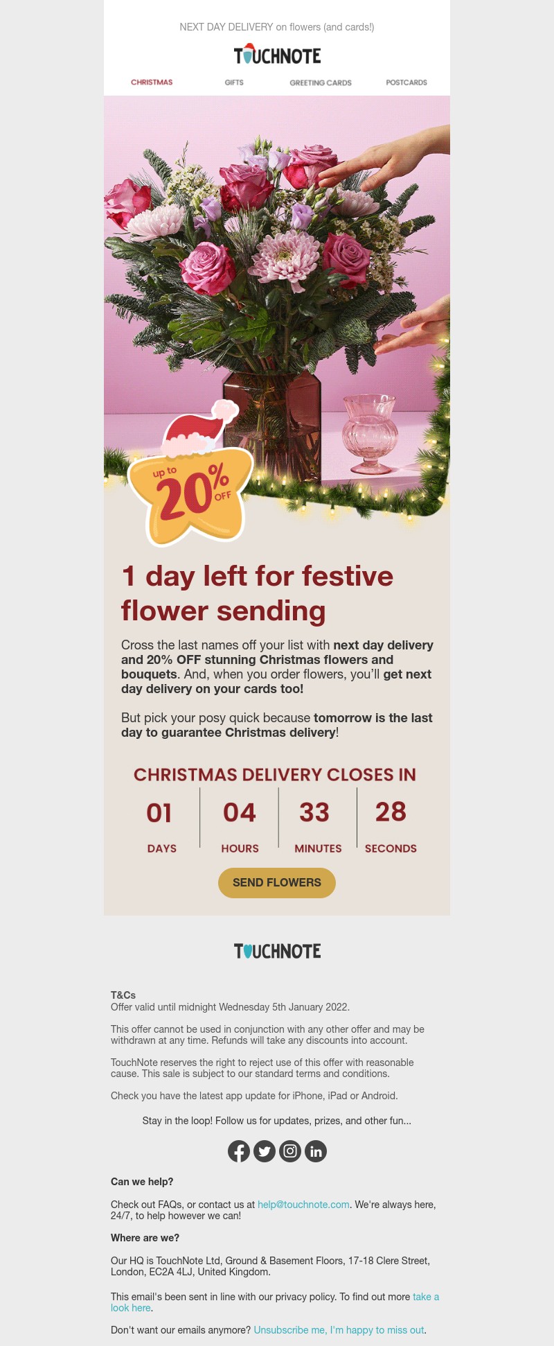TouchNote - 🌸 Make last minute BEAUTIFUL🌸
