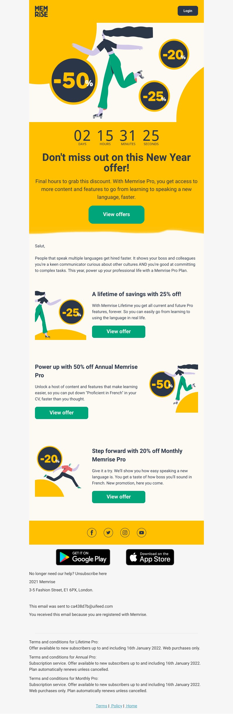 Memrise - ⏰ Clock's ticking on this New Year offer!