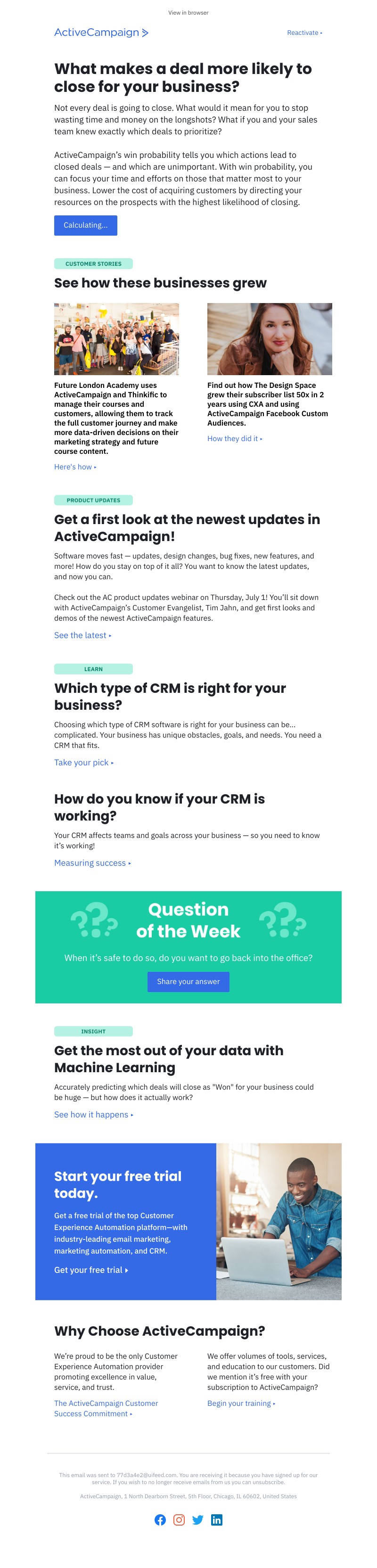  - This deal has a 78% chance of closing