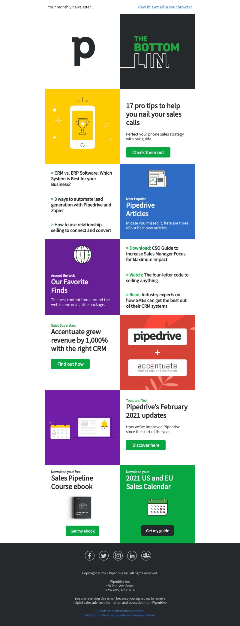 Pipedrive - The Bottom Line: February 2021 Edition