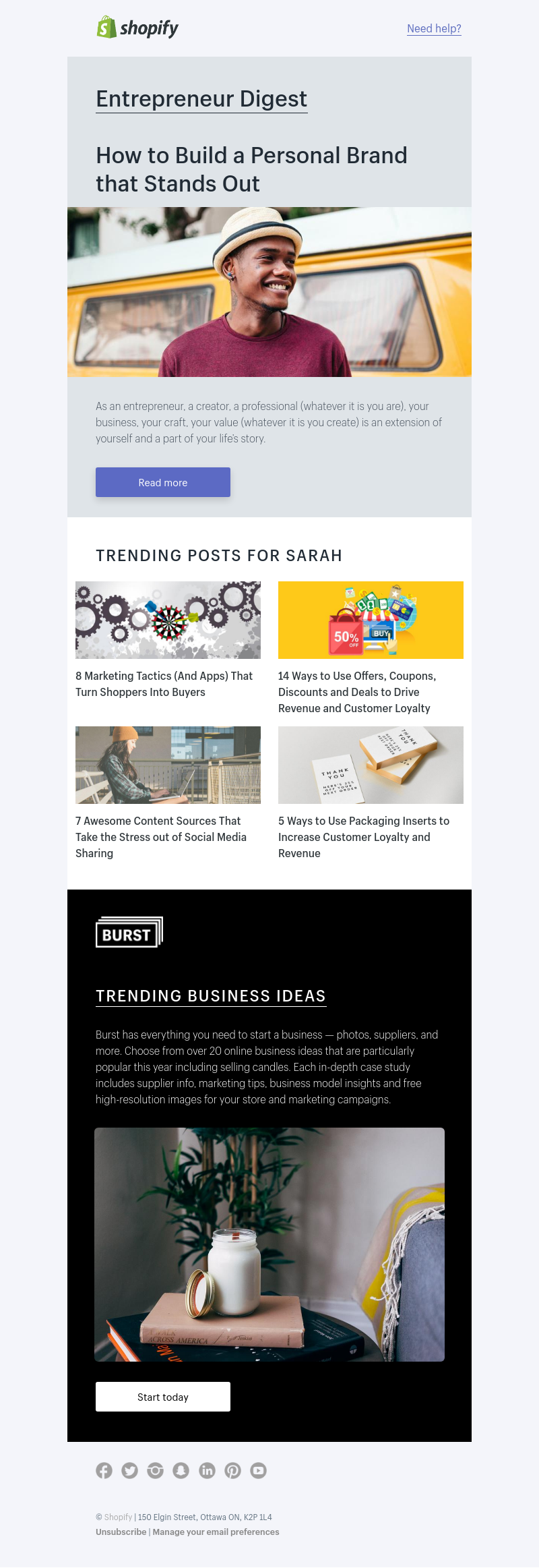 Shopify - How to build your personal brand